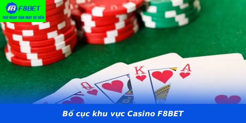 Bố cục khu vực Casino F8BET