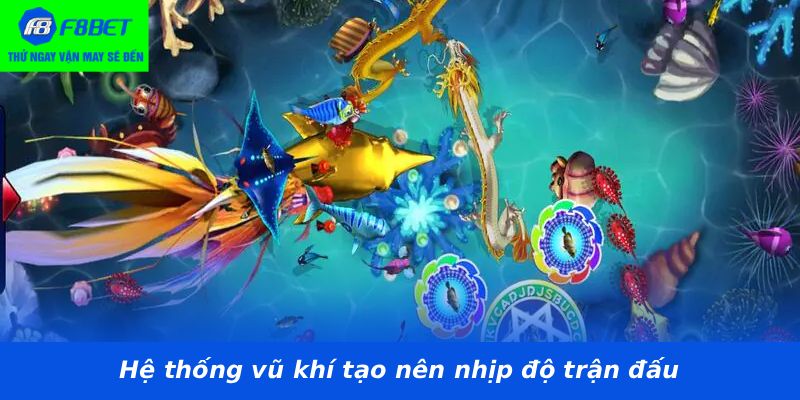 Hệ thống vũ khí tạo nên nhịp độ trận đấu