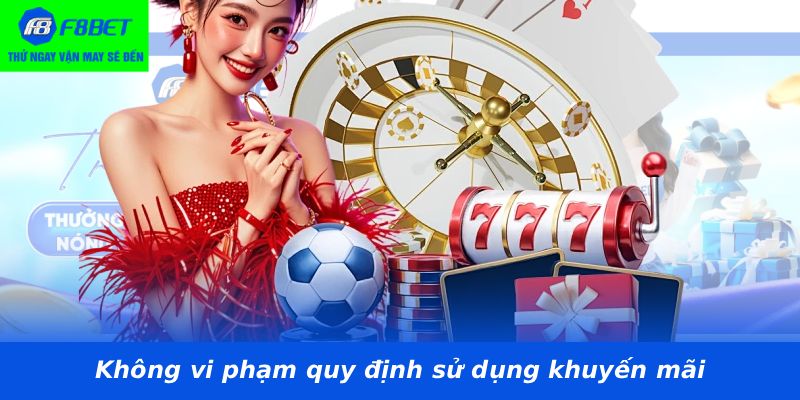 Không vi phạm quy định sử dụng khuyến mãi